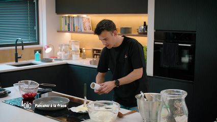 36. Pancakes à la fraise