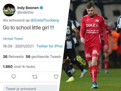 KV Oostende-speler krijgt Twitter over zich heen na kritiek op Greta Thunberg: “Ga naar school, klein meisje”
