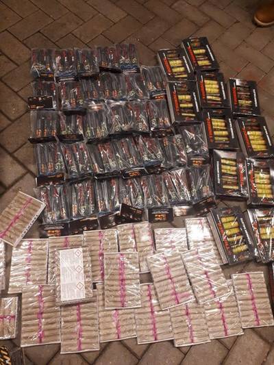 Ruim 56.000 kilo verboden vuurwerk ingenomen