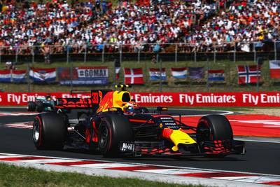 GP van Hongarije in 2018 thuisfeestje voor Max Verstappen