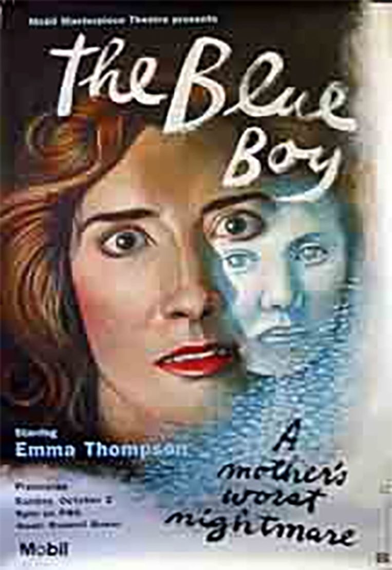 De poster van tv-film 'The Blue Boy', met Emma Thompson in de hoofdrol.