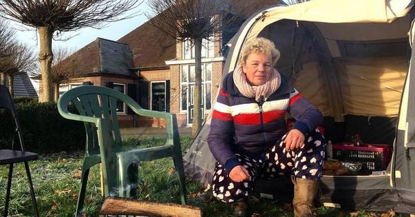 Vechtscheidingstentje in voortuin aanstaande ex: 'Ik wil laten zien dat dit kan gebeuren in Nederlan