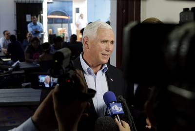 Pence: Venezuela is een mislukte staat en een gevaar voor de VS