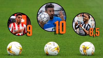 Reza een tien met een griffel, Malen en Dessers zitten er vlak achter