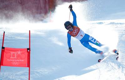 Italiaanse Mölgg het snelst op eerste run reuzenslalom