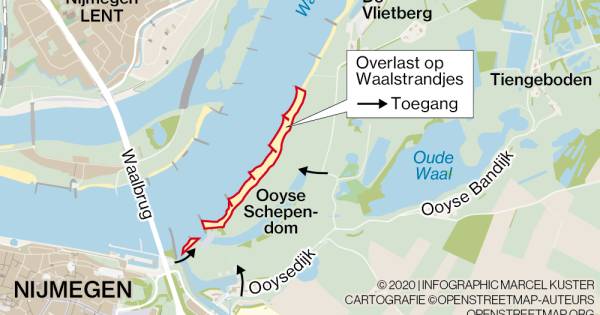 Kordon politie aan kant van de stad en om 12 uur 's-avonds iedereen de Waal indrijven?