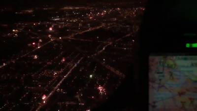 Unieke beelden vanuit politieheli van vuurwerk in Amsterdam