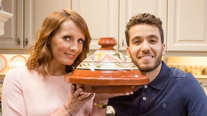 154. Tajine met kip, witte kool, knolselder en zoete aardappelen