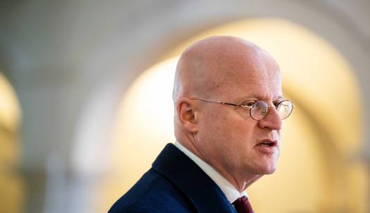 Minister Ferd Grapperhaus van Justitie en Veiligheid (CDA) na afloop van de wekelijkse ministerraad.