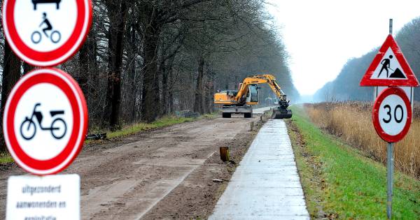 Bermen langs 1e en 2e Stichting mogelijk beter met betonsloof