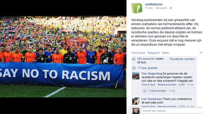 Reacties Op Foto Donkere Jongens Oranje Diep Triest Nederlands Voetbal Ad Nl