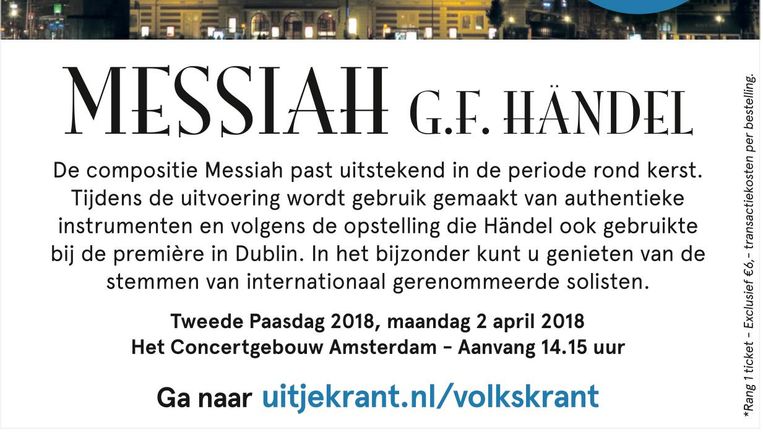 Volkskrant Marketing Haalt De Christelijke Feestdagen Door Elkaar De Volkskrant