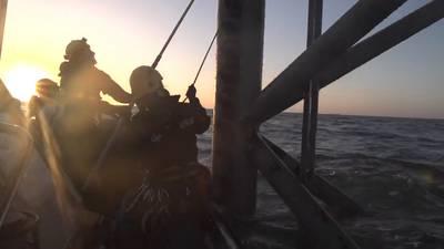Actie Greenpeace op boorplatform in Noordzee voorbij