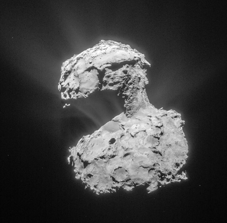 Foto van Rosetta van de komeet 67P/Tsjoerjoemov-Gerasimenko.