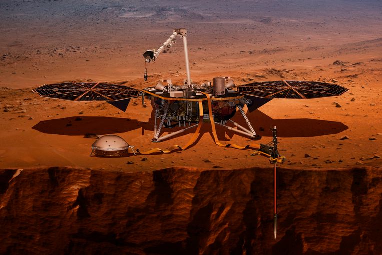 InSight gaat metersdiep de marsbodem inboren om de rode planeet te ontfutselen zijn geheimen te ontfutselen.