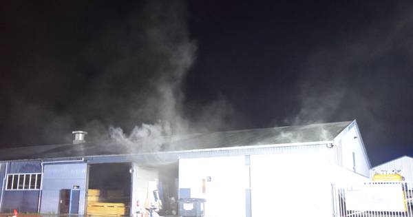 Brand in loods met hout Bruinisse