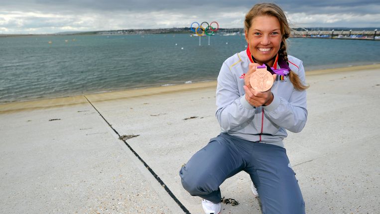 Evi Van Acker gaat door tot Spelen van 2016 in Rio Meer Sport Sport