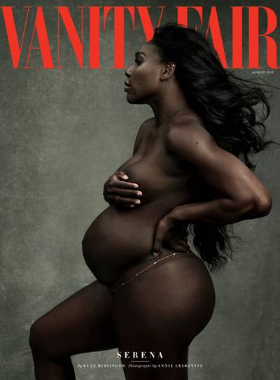 Zwangere Serena Williams doet naaktshoot voor Vanity Fair