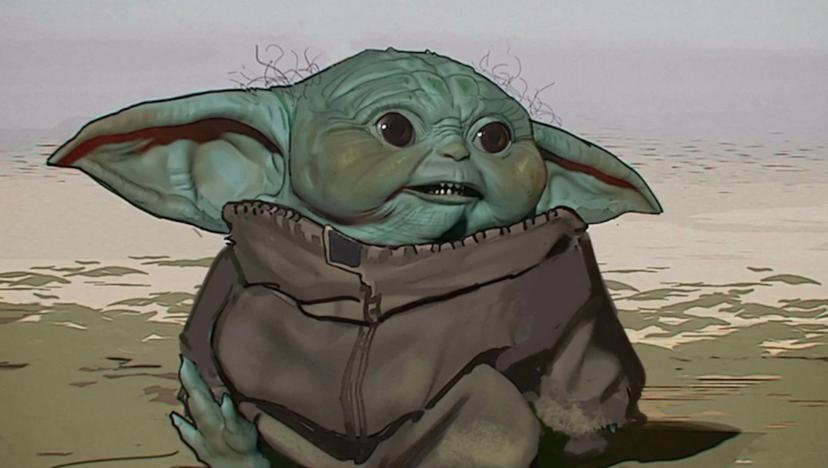 Concept voor Baby Yoda
