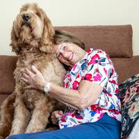 Meta (84) heeft een deelhond: ‘Labradoodle Bob is mijn remedie tegen eenzaamheid’