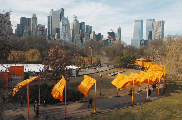 The Gates at Central Park in New York, februari 2005.