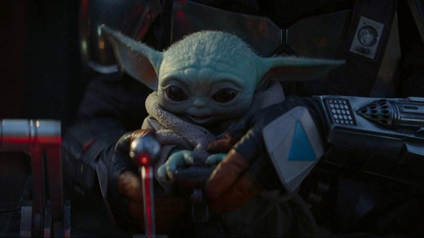 Baby Yoda in The Mandalorian op Disney+