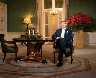 Eerste foto kersttoespraak koning Willem-Alexander vrijgegeven