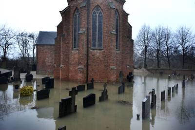 Ook Kekerdom was verdeeld in nat en droog