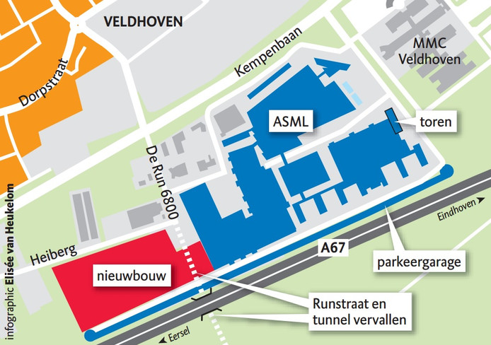 ASML wil Runstraat en tunnel in Veldhoven toch open houden | ASML | ed.nl