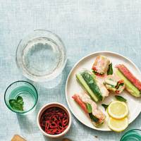 Yum! Spicy springrolls met garnalen