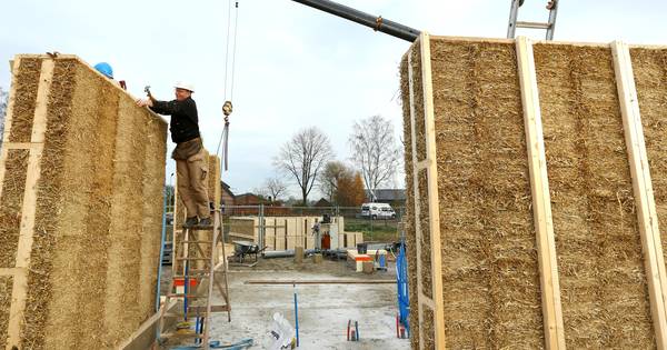 Huis met muren en dak van stro verrijst in Achterberg - De Gelderlander