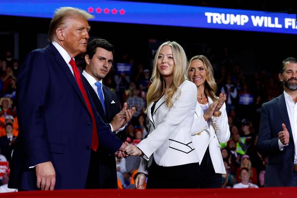 Donald Trump met zijn dochter Tiffany Trump