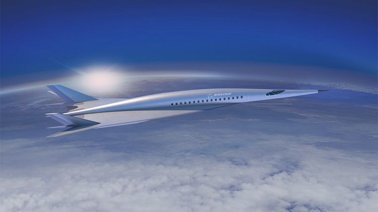 Het gloednieuwe conceptvliegtuig van Boeing