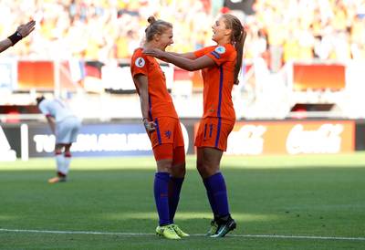 Alleen Duitse vrouwen scoorden in EK-finale vaker