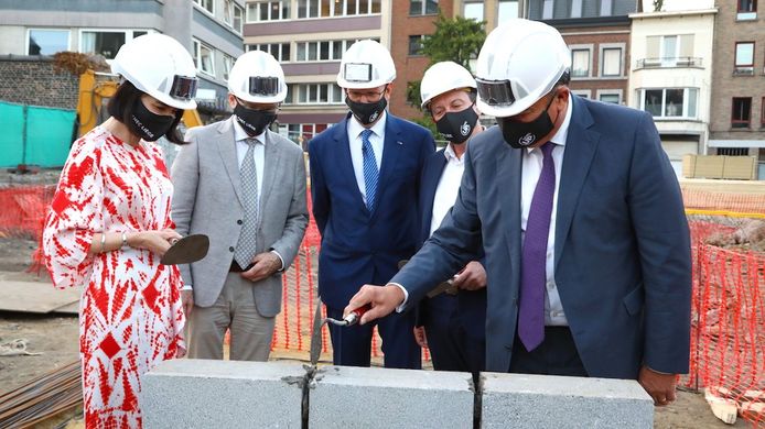 La première pierre du futur nouveau campus de HEC Liège a été posée ce mardi.