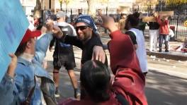 Mathieu Terryn op de marathon in New York