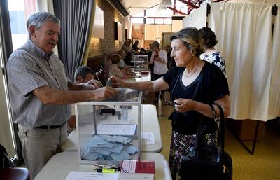 Lage opkomst bij Franse verkiezingen
