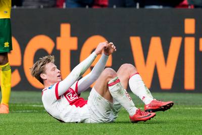 Opsteker Ajax: Frenkie de Jong terug op groepstraining