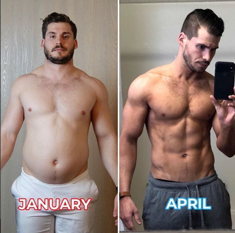 hunter-evolueert-van-zichtbaar-buikje-naar-fraaie-sixpack-in-drie