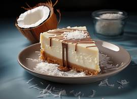 Deze heerlijke cheesecake met witte chocolade en kokos wil je proberen 