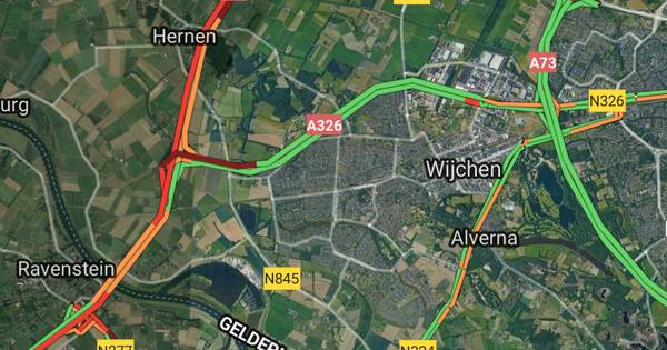Filerijke donderdagochtend rond Knooppunt Ewijk