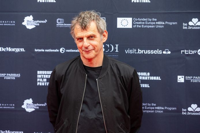 Lucas Belvaux sur le tapis rouge du Brussels International Film Festival, hier.