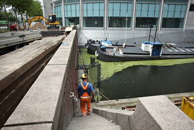 Tijd dringt voor zinkende Scheepjes in Rotterdamse Leuvekolk