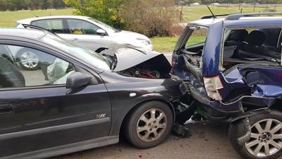 Grote schade door kettingbotsing op N18 bij Varsseveld, weg weer vrij