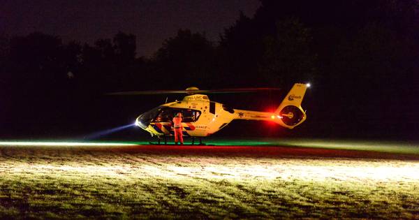 Traumaheli landt in Apeldoorn voor ongeluk aan Noorderlaan.