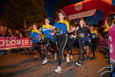 Lopen met licht en geluid door de binnenstad van Veenendaal