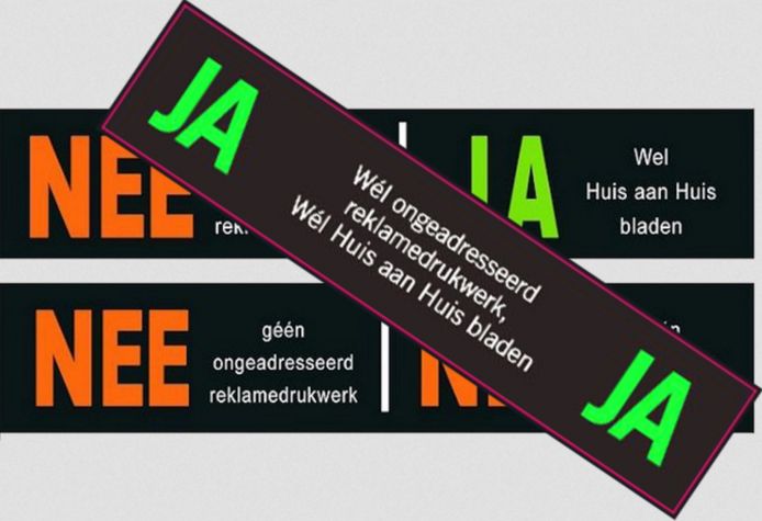 Ja Ja Sticker Tegen Papierverspilling In Woensdrecht Ziet