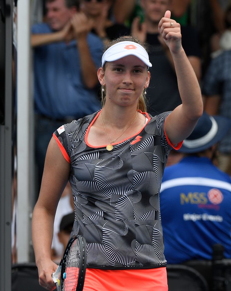 Elise Mertens plaatst zich voor tweede ronde Australian ...