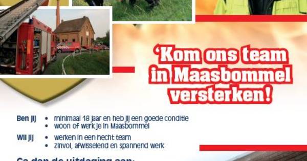 Helpt niemand blussen? Dan verdwijnt de brandweer uit Maasbommel