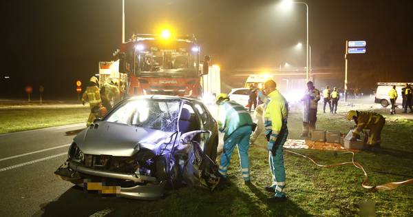 Twee gewonden na ongeval bij afrit A28 vlakbij Nunspeet.